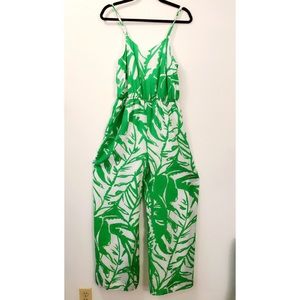 Lilly Pulitzer for Target Green Floral Jumpsuit